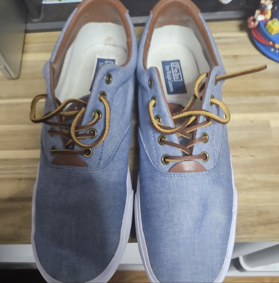 Polo by Ralph Lauren Blue Canvas Men's Shoes Size 15 D - Picture 1 of 5
